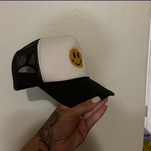 Smiley face trucker hat